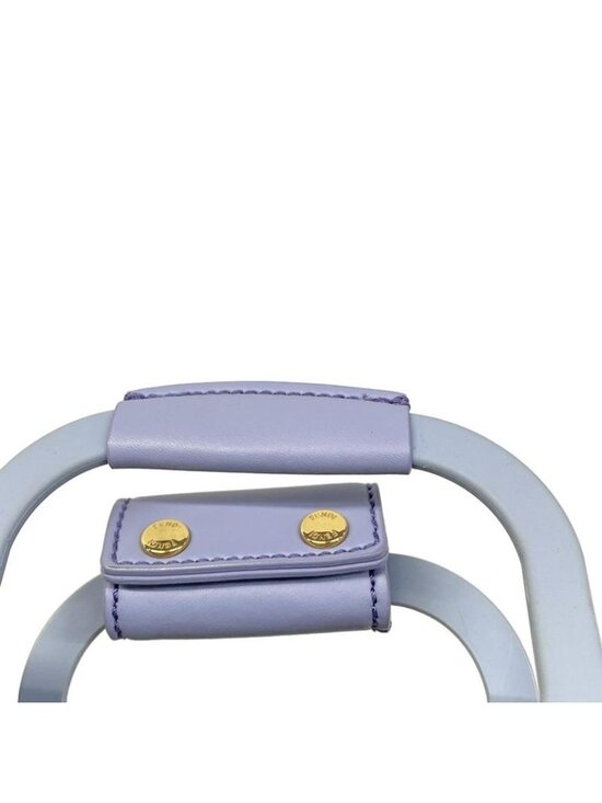 Fendi Tote Basket Small Light Blue Leather - Picture 10 of 15